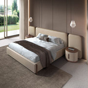 Nürnberg 180x200 Polsterbett Kunstleder LENO color mink top